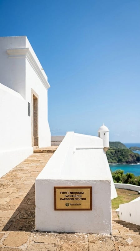 Le pareti bianche restaurate di un sito storico: un caso di studio sul turismo sostenibile tratto dalla nostra Guida al Forte Noronha.